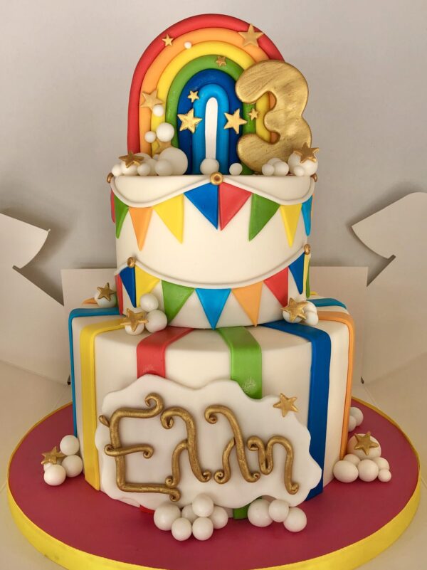 Rainbow Colourful 2 Tier