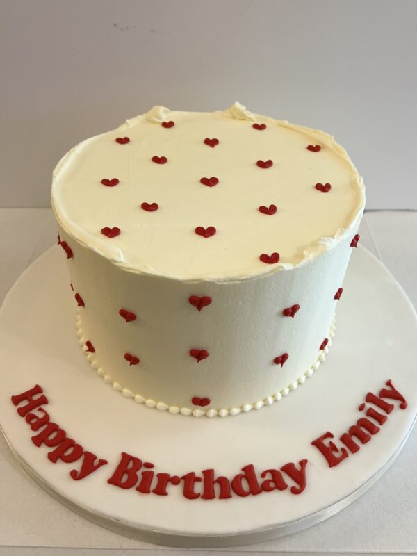 White & Red Hearts
