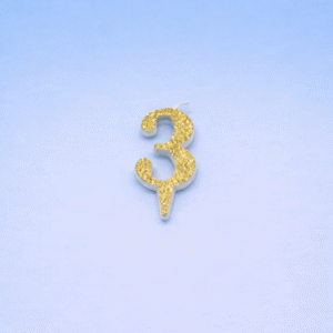 Gold Glitter Candle #3